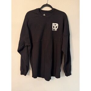 Walt Disney World Shirt Mens M Spirit Jersey Solid Black Theme Park Mickey Mouse